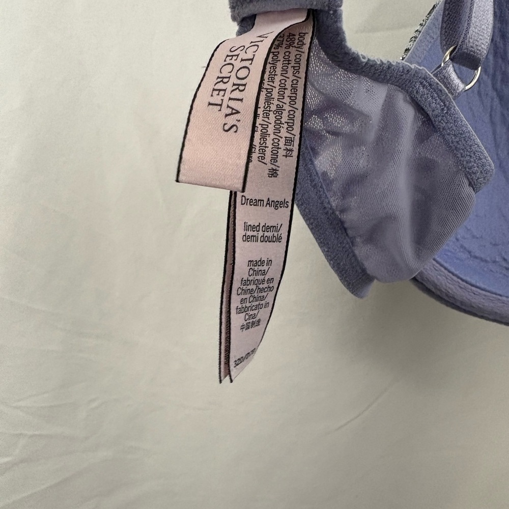 Victoria’s Secret Dream Angels Lined Demi 32D Purple Bra - Picture 7 of 9